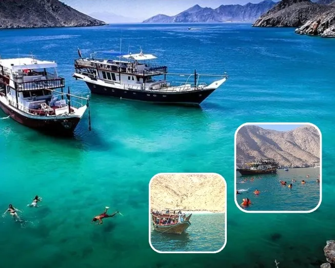 Beautiful fjords of Musandam Oman